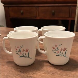 ROSEMARIE by corelle corning USA set of 4 coffee mug